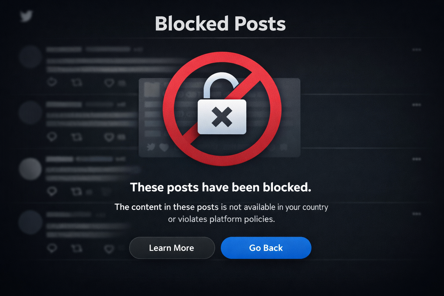Blocked X Posts